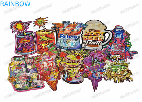 O toque macio Matte Snack Mylar Bags Packaging 3.5g dado forma irregular 7g 14g 28g cortou sacos