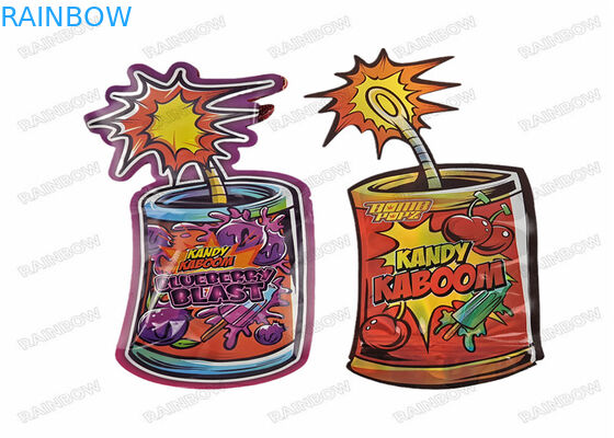 o saco dado forma especial dos doces do alimento da prova do cheiro de 3.5g 7g 14g 28g cortou malotes de Mylar