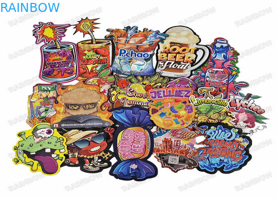 o saco dado forma especial dos doces do alimento da prova do cheiro de 3.5g 7g 14g 28g cortou malotes de Mylar