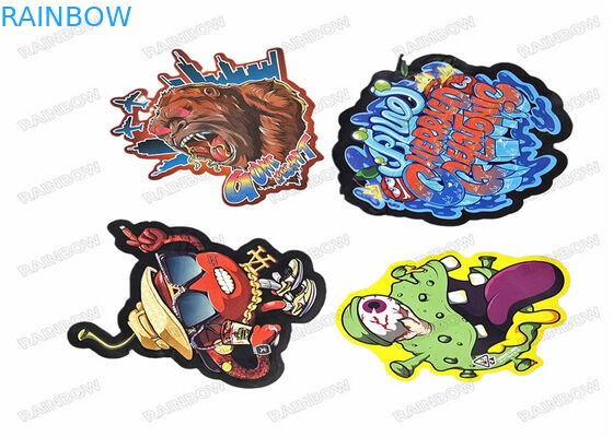 O alimento dado forma especial cortado Mylar de empacotamento Ziplock plástico do saco irregular do petisco 3.5g ensaca