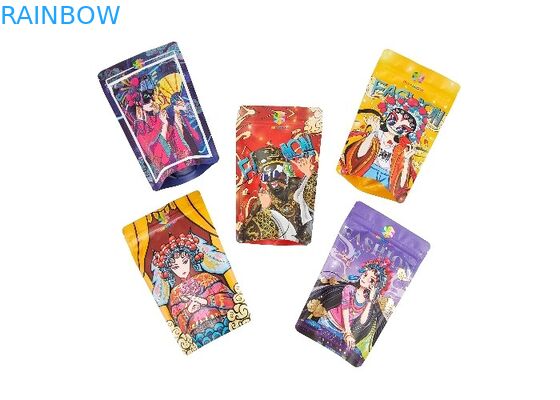 Suporte do plástico da folha de alumínio acima dos sacos Ziplock Resealable de Mylar da prova do cheiro do malote