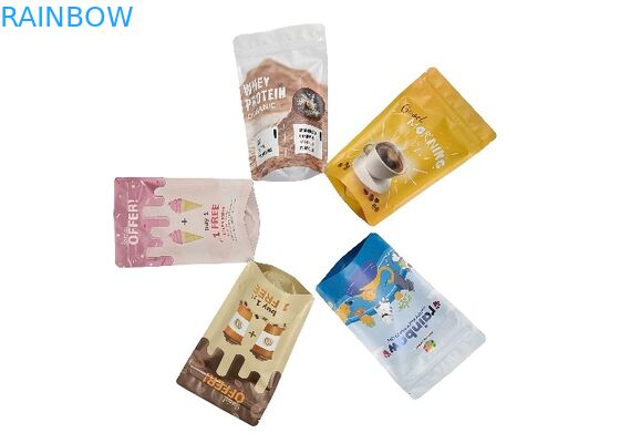 Suporte do plástico da folha de alumínio acima dos sacos Ziplock Resealable de Mylar da prova do cheiro do malote