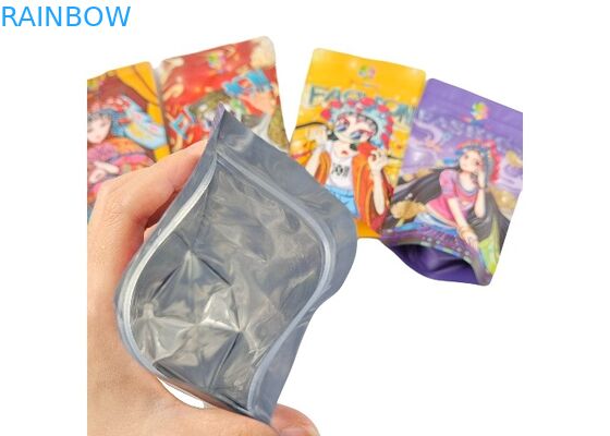 Suporte do plástico da folha de alumínio acima dos sacos Ziplock Resealable de Mylar da prova do cheiro do malote
