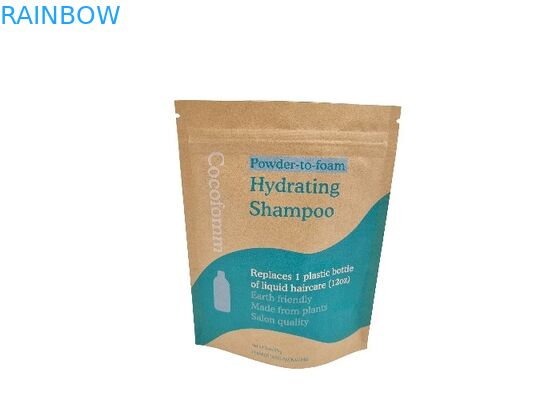 Suporte de empacotamento comestível da prova por atacado do cheiro de Doypack do papel de embalagem de Brown acima dos malotes