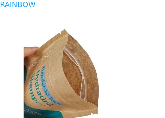 Suporte de empacotamento comestível da prova por atacado do cheiro de Doypack do papel de embalagem de Brown acima dos malotes