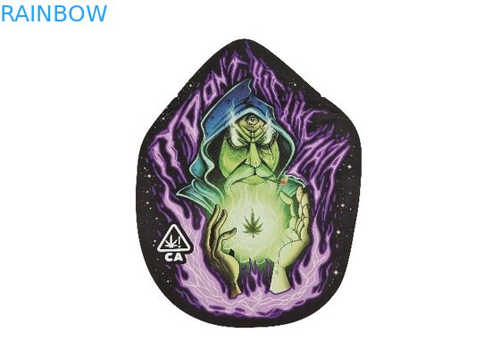 O fechamento plástico do fecho de correr do toque macio 3.5g Mylar ensaca a impressão dada forma especial de Digitas