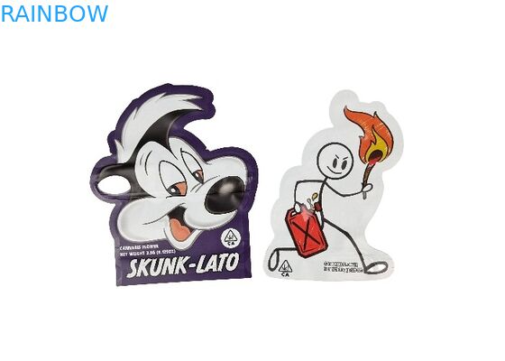 O malote UV feito sob encomenda de Mylar do fechamento do fecho de correr da cópia de Logo Spot cortou a soldadura térmica do auto do saco para o acondicionamento de alimentos