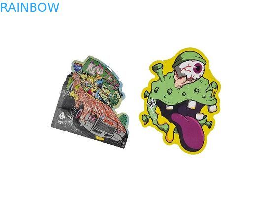 O malote UV feito sob encomenda de Mylar do fechamento do fecho de correr da cópia de Logo Spot cortou a soldadura térmica do auto do saco para o acondicionamento de alimentos