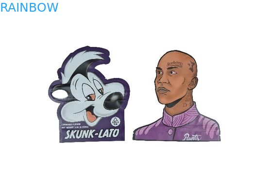 O fechamento sem perigo para as crianças dado forma especial do fecho de correr ensaca 3.5g Resealable - malotes da prova do cheiro 28g