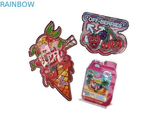 3.5g - a folha de alumínio Mylar do holograma 28g ensaca Matte Finish Irregular Special Shaped