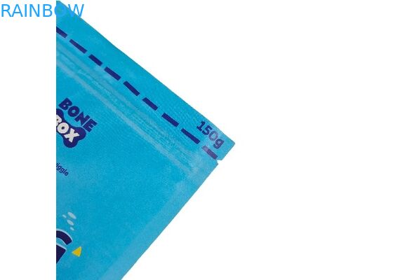 Sacos feitos sob encomenda do empacotamento de alimentos para animais de estimação de papel de embalagem levantar-se dos malotes biodegradáveis