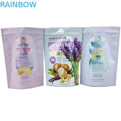 Impressão digital personalizada de rótulo privado Spa Regalo Natural Epsom Sal Sal do banho Saco de embalagem Saco Mylar para 250g Body Scrub