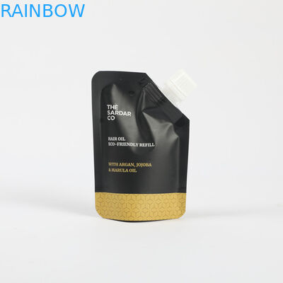 Sacos de recarga de plástico personalizados Cosméticos Stand Up Spout Pouch Creme facial embalagem