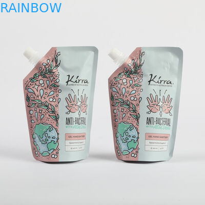 Sacos de recarga de plástico personalizados Cosméticos Stand Up Spout Pouch Creme facial embalagem