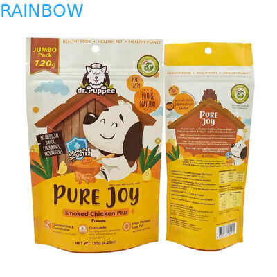 Bolsas de papel kraft fecháveis por calor para produtos comestíveis Bolsas fecháveis de fecho de fecho para sacos de alimentos para animais de estimação