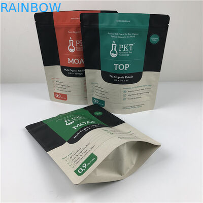 Sacos de embalagem de flores secas com alça Hologram Foil Sacos à prova de odor