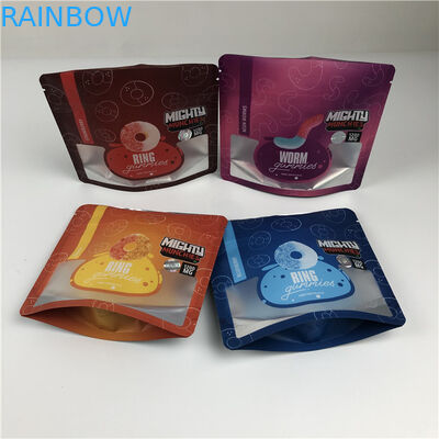 Serviço profissional Sacos impressos digitais com impressão brilhante/mate acabamento de sacos Mylar comestíveis gummy