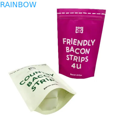 Saco de alimentação para animais com entalhe de lágrima para sacos de embalagem de guloseimas para cães