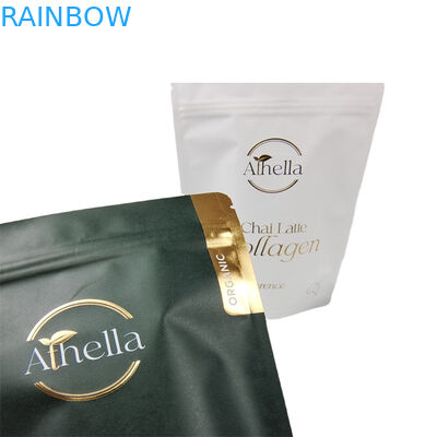 Biodegradável Stand Up Kraft Paper Bag para comestível Gummy Coffee Tea Bag Snacks Sacos de embalagem de alimentos