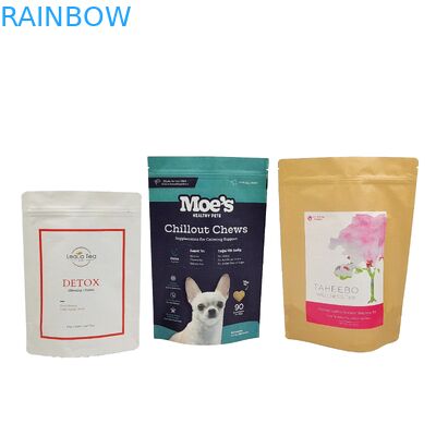 Sacos biodegradáveis de papel alumínio reabastecíveis de qualidade alimentar Grado de café Feijão de chá Nut Snack Doypack