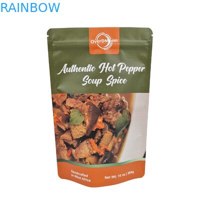 Logotipo personalizado Impresso Sacos de plástico refeitáveis Snack Nut Food Packaging Stand Up Pouch Zipper Bag