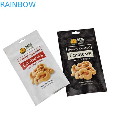 250g 500g Custom Cashew Nut Doypack Alumínio Folha Ziplock Embalagem de plástico Zipper Saco Para Snack