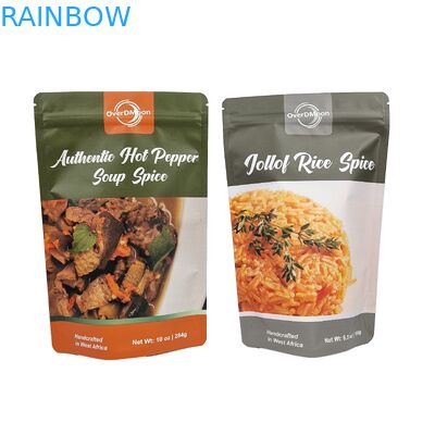 Sacos Ziplock Mylar com janela clara para castanha-do-reino fechável plástico zipper Stand Up Zipper Bag