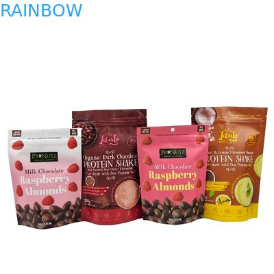 Saco de Chocolate Stand Up Custom Bolsa de Alumínio Folha Zipper Bolsa de Alumínio Folha Frosted Zipper Saco