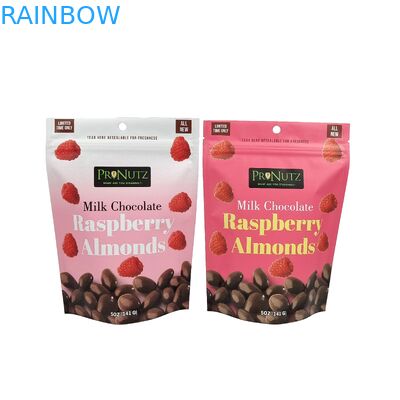 Embalagem de alimentos em folha de alumínio de plástico Embalagem de lanches refeitável personalizada Embalagem Stand Up Pouch With Zipper