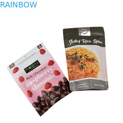 Saco com fecho de qualidade alimentar de folha de alumínio de plástico