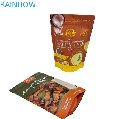 Preço da fábrica Saco de plástico personalizado de pé Alimentos Nozes de caju Saco de embalagem Saco de fecho Embalagem