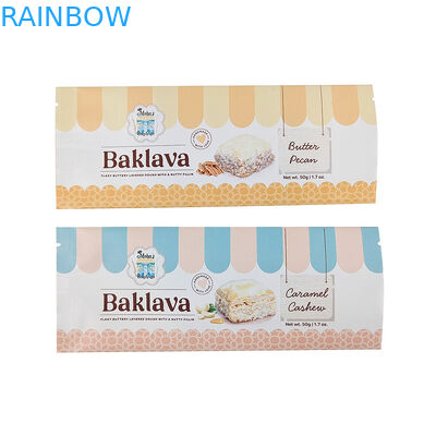 Graduação em Alimentos por encomenda Bolsa plana impressa por encomenda Bolsa de embalagem de baixo MOQ Bolsa biodegradável