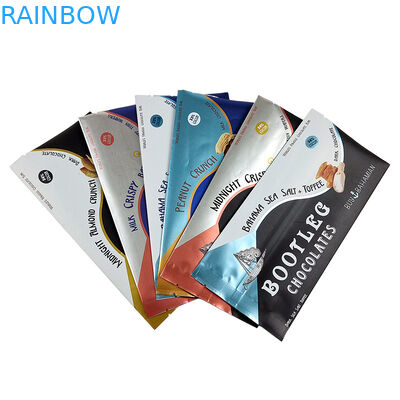 Impressão à medida Segregação térmica traseira Segredo lateral Saco de papel de alumínio Segredo cinturão médio Segredo fácil de rasgar Saco de almofada holográfico