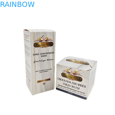 Cartão de papel personalizado Creme facial Caixa de embalagem Caixas de presente Cuidados com a pele Cosméticos Caixa de papel Com o seu próprio logotipo