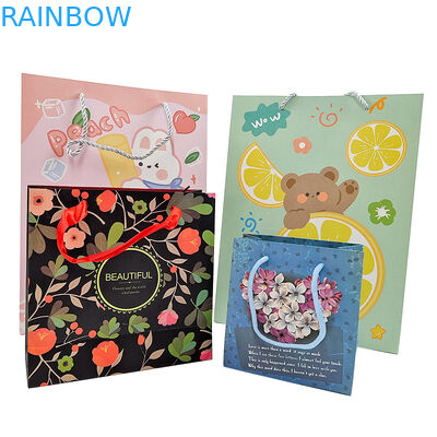 Venda a retalho Bolsa de papel de presente de luxo Bolsas de papel de compras