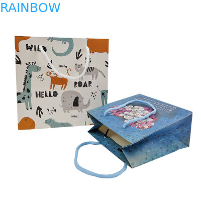 Embalagem personalizada Bolsa de papel Kraft de alta qualidade Bolsa de compras biodegradável Bolsa de tecido