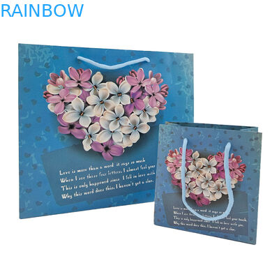 Embalagem personalizada Bolsa de papel Kraft de alta qualidade Bolsa de compras biodegradável Bolsa de tecido