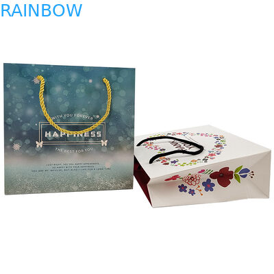 Bolsas de papel personalizadas Logotipo impresso reciclável biodegradável Marrom simples embalagem Bolsa de papel Kraft com torcido Ha