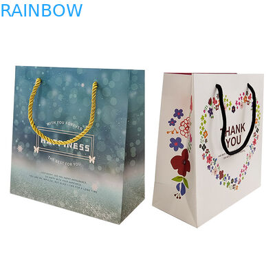 Bolsas de papel personalizadas Logotipo impresso reciclável biodegradável Marrom simples embalagem Bolsa de papel Kraft com torcido Ha