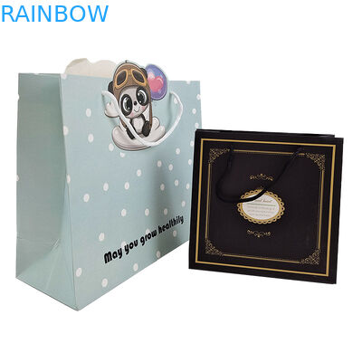 Corda de papel Corda de papel Kraft Saco de papel Manuseio Saco de corda Aceitar personalização Cor embalagem de papel torcido