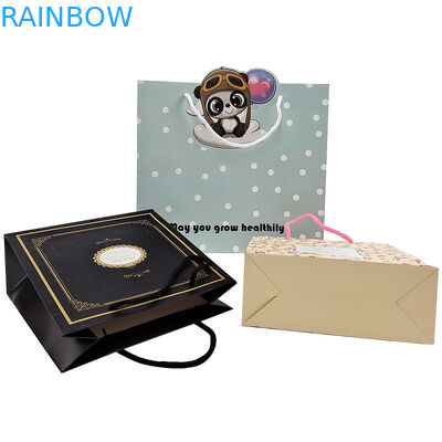 Corda de papel Corda de papel Kraft Saco de papel Manuseio Saco de corda Aceitar personalização Cor embalagem de papel torcido