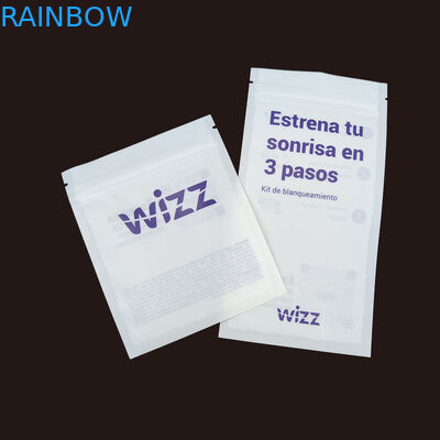 Embalagens de impressão personalizadas Sacos de alinhamento Dentário limpo Embalagem de fecho de fecho de fecho de calor Saco de vedação Dentes Branqueamento Sacos Mylar limpos para alinhamento