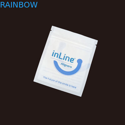 Sacos de embalagem Ziplock reutilizáveis para alinhadores invisíveis claros Sacos de embalagem para remover ortodônticos