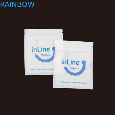 Sacos de embalagem Ziplock reutilizáveis para alinhadores invisíveis claros Sacos de embalagem para remover ortodônticos