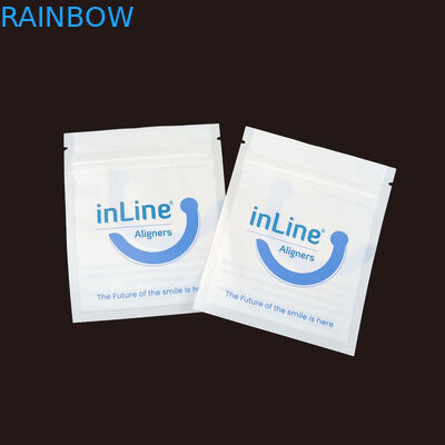 Sacos de embalagem Ziplock reutilizáveis para alinhadores invisíveis claros Sacos de embalagem para remover ortodônticos