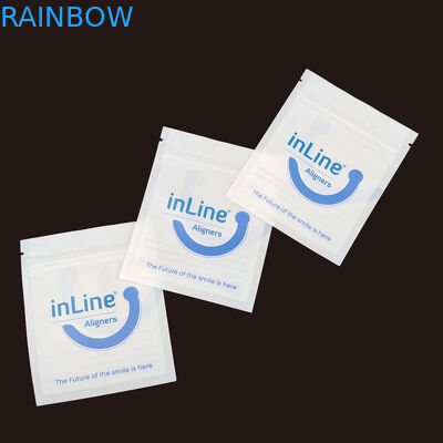 Sacos de embalagem Ziplock reutilizáveis para alinhadores invisíveis claros Sacos de embalagem para remover ortodônticos