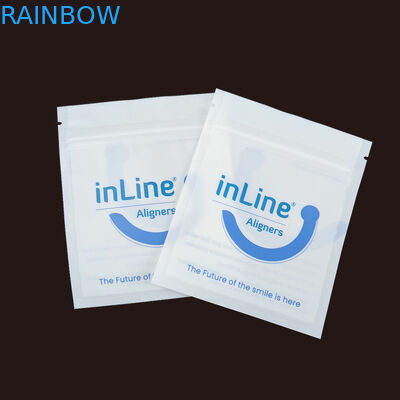 Sacos de embalagem Ziplock reutilizáveis para alinhadores invisíveis claros Sacos de embalagem para remover ortodônticos