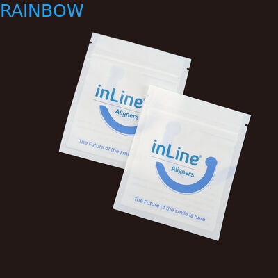 Sacos de embalagem Ziplock reutilizáveis para alinhadores invisíveis claros Sacos de embalagem para remover ortodônticos