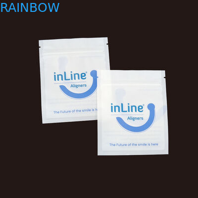 Sacos de embalagem Ziplock reutilizáveis para alinhadores invisíveis claros Sacos de embalagem para remover ortodônticos