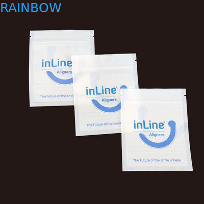 Sacos de embalagem Ziplock reutilizáveis para alinhadores invisíveis claros Sacos de embalagem para remover ortodônticos